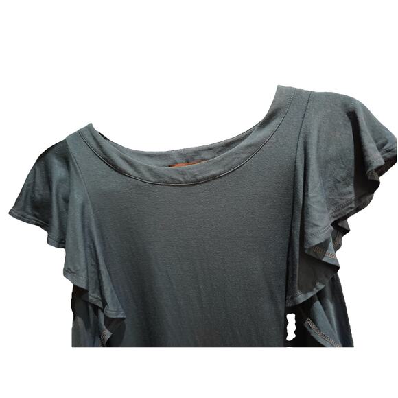 Karen Kane Royal Blue Butterfly Sleeve Shirt Blouse Size Small - Picture 2 of 7